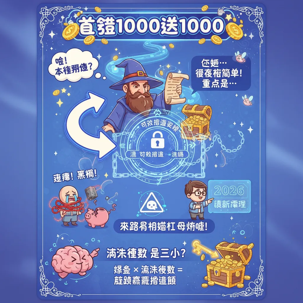 想領首儲1000送1000？先看懂平臺有效投注要求